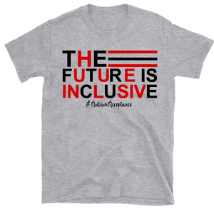 The future is inclusive T-shirt {Black & Red}