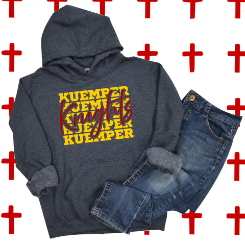 Kuemper Knights Stacked Hoodie