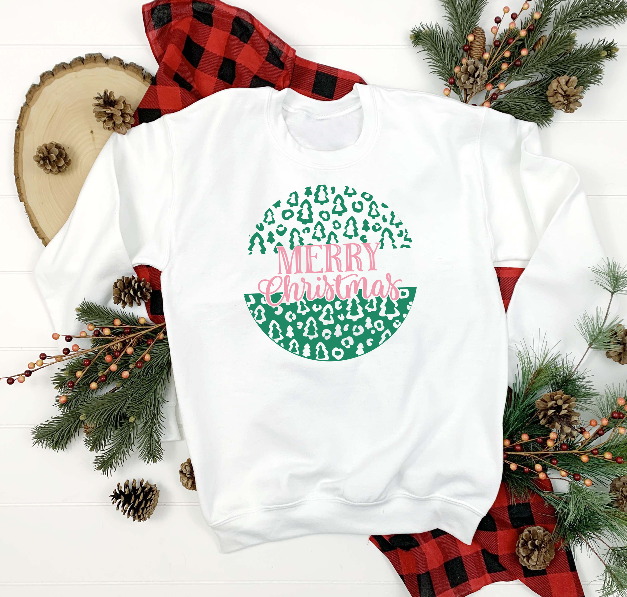 Merry Christmas Tree Pattern