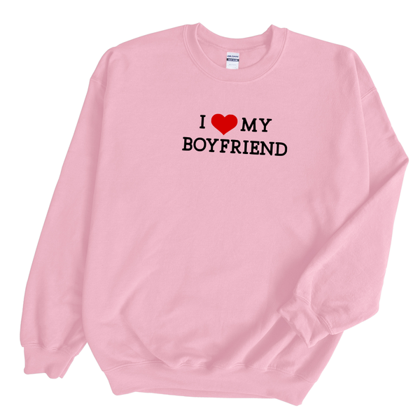 I Heart my Boyfriend Sweatshirt Market on Maple
