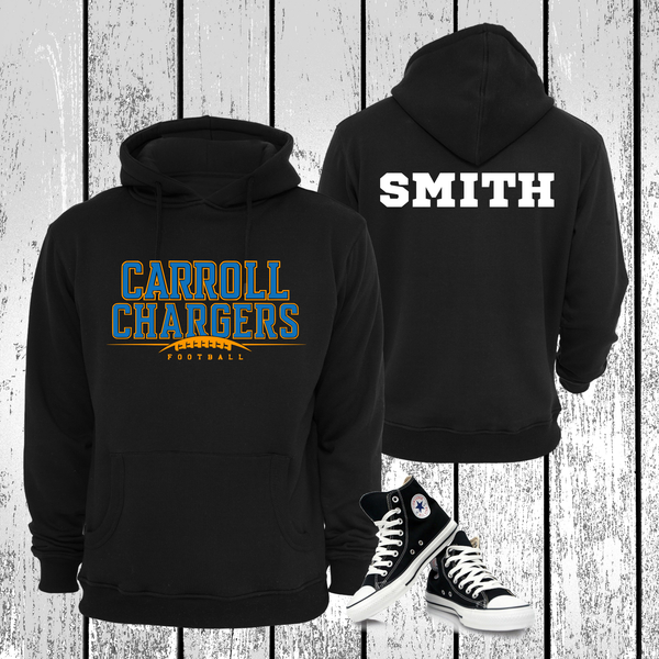 Carroll Chargers Football Hoodie / Tee